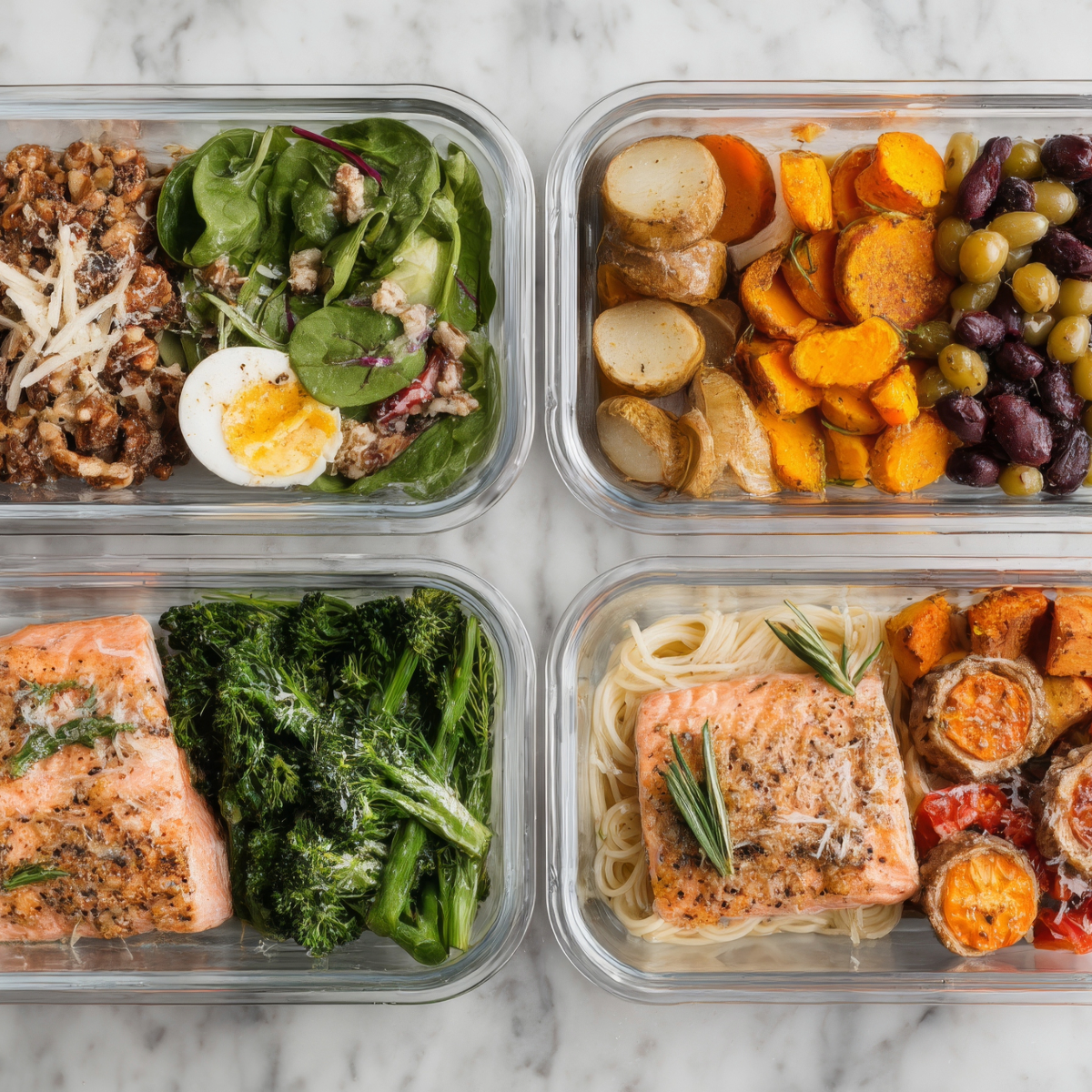 Coach reviewing a personalized meal plan designed for fat loss and muscle gain