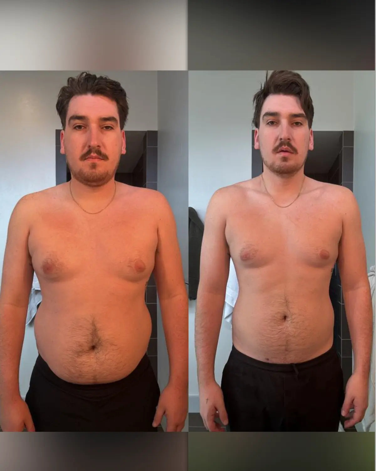 Brandon TNM Lifestyle 120-day transformation showing 40 pounds lost