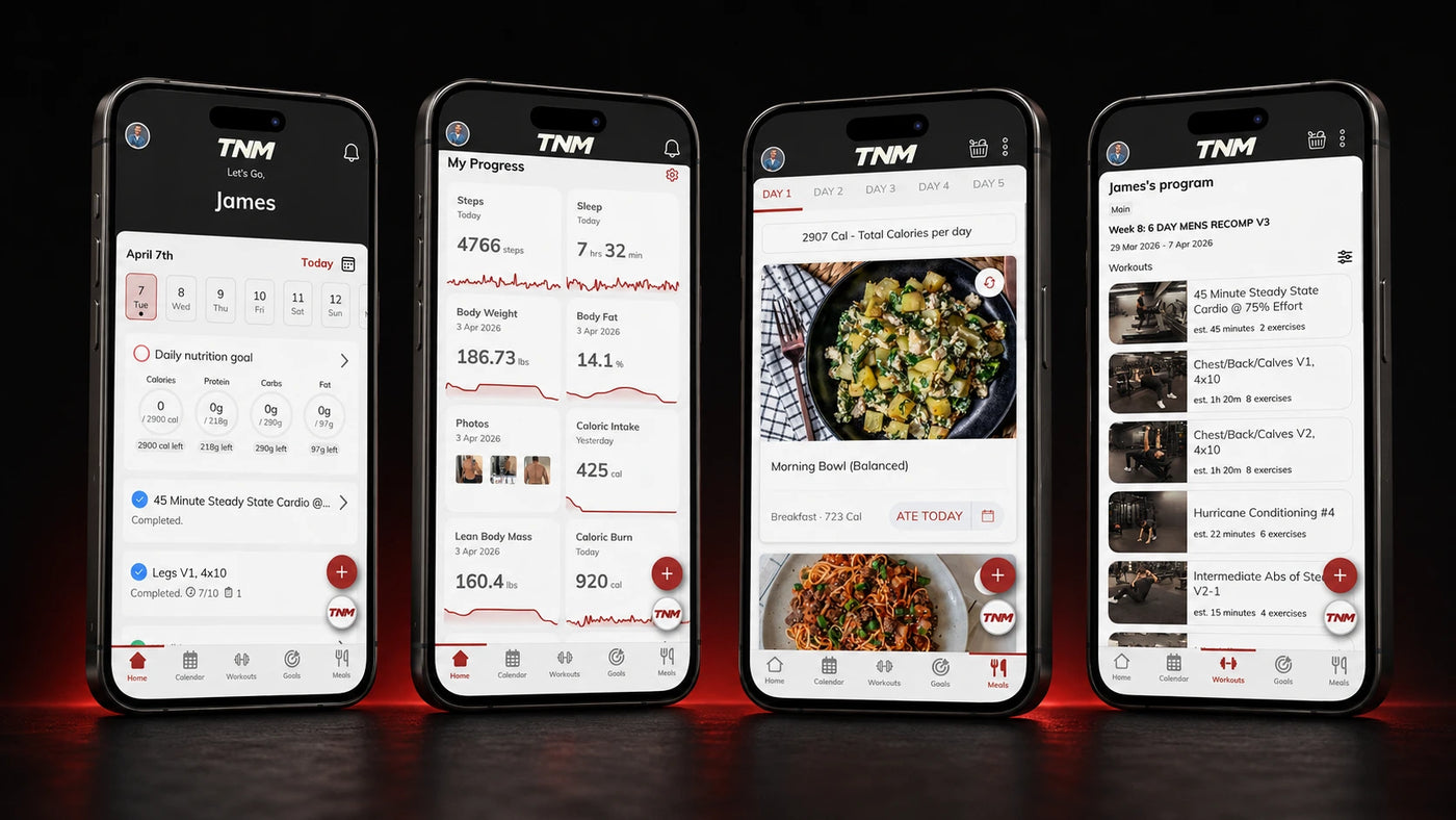 TNM Coaching app and coach support for training nutrition and weekly accountability